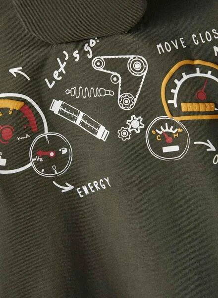 T-Shirt Name It Sten Vert Pour Garçon 3 T-Shirt Name It Sten Vert Pour Garçon – Image 3