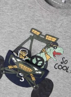 T-Shirt Name It Sten Gris Pour Garçon -Men's Clothing Soldes Boutique gallery K025594 3