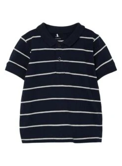 Polo Name It Volo Rayures Bleu Marine Pour Garçon