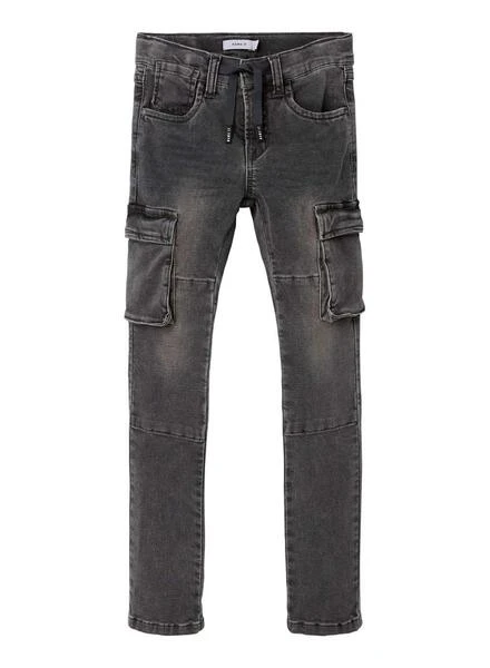 Jeans Name It Silas Cargo Gris Garçon 1 Jeans Name It Silas Cargo Gris Garçon