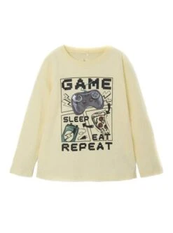 T-Shirt Name It Borris Beige Pour Garçon