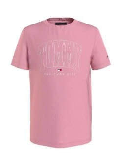 T-Shirt Tommy Hilfiger Bold Varsity Rosa Garçon