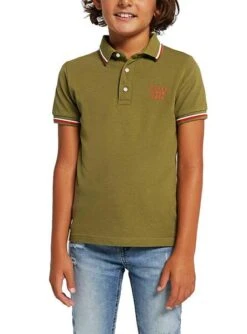 Polo Mayoral Impression Au Dos Vert Pour Garçon -Men's Clothing Soldes Boutique gallery K027825 3