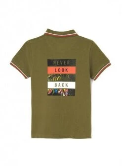 Polo Mayoral Impression Au Dos Vert Pour Garçon -Men's Clothing Soldes Boutique gallery K027825 5