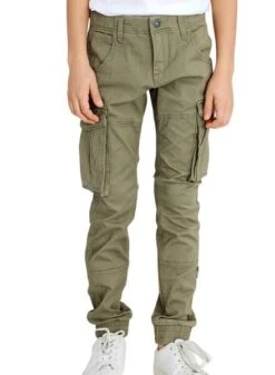 Pantalon Name It Bango Cargo Vert Pour Garçon -Men's Clothing Soldes Boutique gallery K028414 1