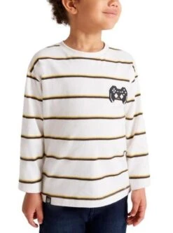 T-Shirt Mayoral Rayures Blanc Pour Garçon 6 T-Shirt Mayoral Rayures Blanc Pour Garçon -Men's Clothing Soldes Boutique gallery K028783 3