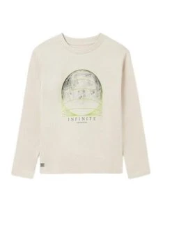 T-Shirt Mayoral Universe Beige Pour Garçon