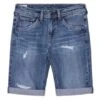 Bermuda Pepe Jeans Cashed Repair Bleu Garçon -Men's Clothing Soldes Boutique gallery K029841 1