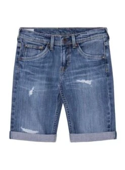 Bermuda Pepe Jeans Cashed Repair Bleu Garçon