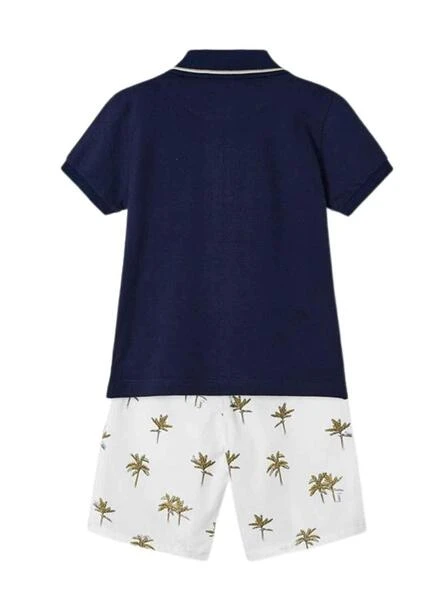 Set Mayoral Bermuda Imprimer Bleu Marine Garçon 2 Set Mayoral Bermuda Imprimer Bleu Marine Garçon – Image 2