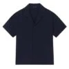 Chemise Mayoral Seersucker Bleu Marine Pour Garçon
