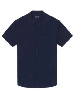 Chemise Mayoral Cuello Mao Bleu Marine Pour Garçon