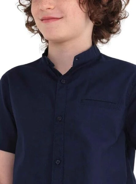 Chemise Mayoral Cuello Mao Bleu Marine Pour Garçon 6 Chemise Mayoral Cuello Mao Bleu Marine Pour Garçon – Image 6