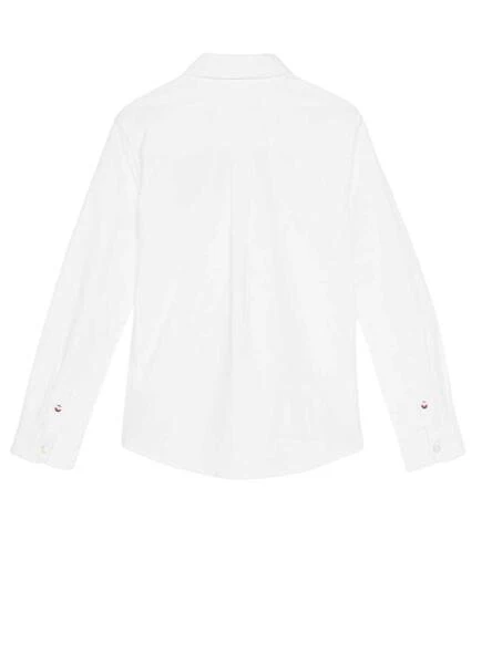 Chemise Tommy Hilfiger Oxford Universitaire Blanc Garçon 2 Chemise Tommy Hilfiger Oxford Universitaire Blanc Garçon – Image 2