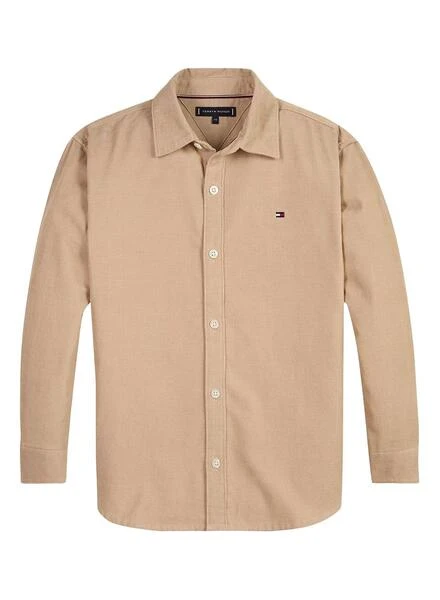 Chemise Tommy Hilfiger Corduroy Beige Pour Garçon 1 Chemise Tommy Hilfiger Corduroy Beige Pour Garçon