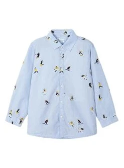 Chemise Mayoral Imprimer Bleu Clair Pour Garçon