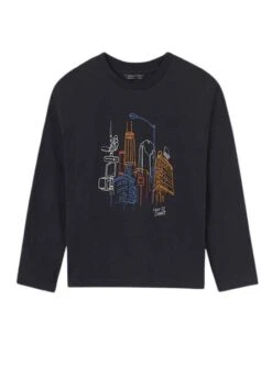 T-Shirt Mayoral New Ville Noire Pour Garçon