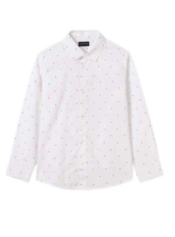 Chemise Mayoral Imprimer Blanc Pour Garçon