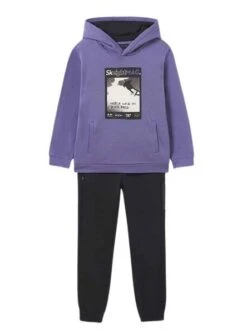 Survêtement Mayoral Graphique Violet Pour Fille