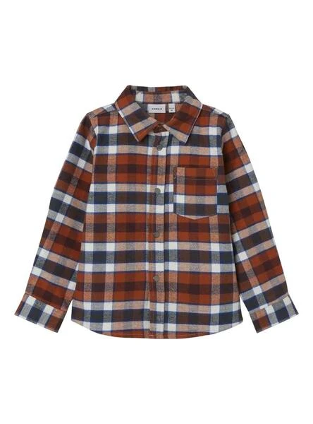 Chemise Name It Dennis Rouge Pour Garçon 1 Chemise Name It Dennis Rouge Pour Garçon