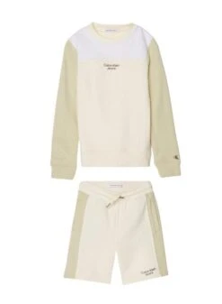 Ensemble Calvin Klein Color Block Beige Enfant