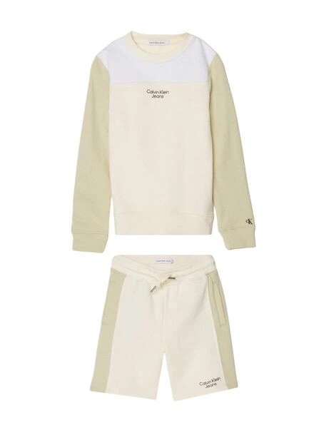 Ensemble Calvin Klein Color Block Beige Enfant 1 Ensemble Calvin Klein Color Block Beige Enfant