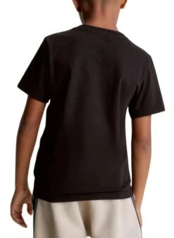 T-shirt Calvin Klein Mini Badge Noir Enfant Fille 12 T-shirt Calvin Klein Mini Badge Noir Enfant Fille -Men's Clothing Soldes Boutique gallery K031831 5
