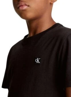 T-shirt Calvin Klein Mini Badge Noir Enfant Fille 14 T-shirt Calvin Klein Mini Badge Noir Enfant Fille -Men's Clothing Soldes Boutique gallery K031831 7