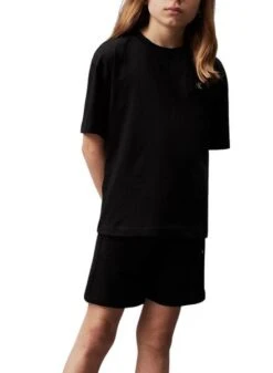 Ensemble Calvin Klein T-shirt Et Short Noir Pour Fille