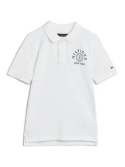 Polo Tommy Hilfiger Monotype Blanc Pour Enfant -Men's Clothing Soldes Boutique gallery K031837 4