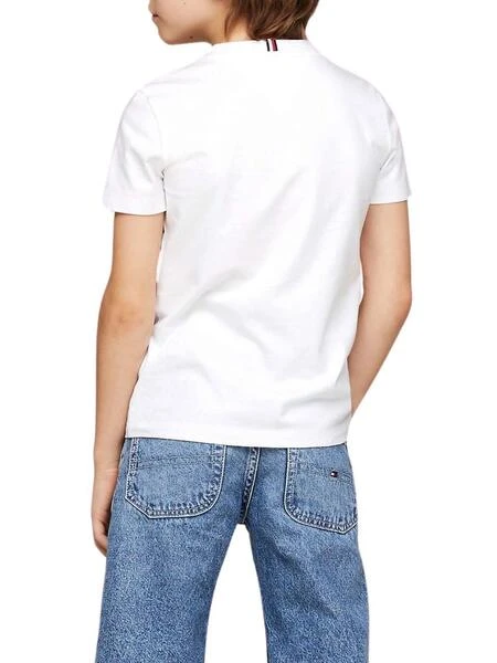 T-shirt Tommy Hilfiger Monotype Blanc Pour Enfant 2 T-shirt Tommy Hilfiger Monotype Blanc Pour Enfant â Image 2