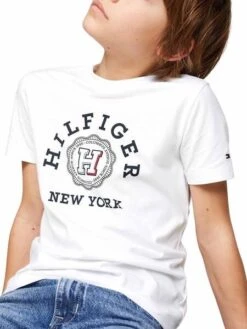 T-shirt Tommy Hilfiger Monotype Blanc Pour Enfant 6 T-shirt Tommy Hilfiger Monotype Blanc Pour Enfant -Men's Clothing Soldes Boutique gallery K031839 3