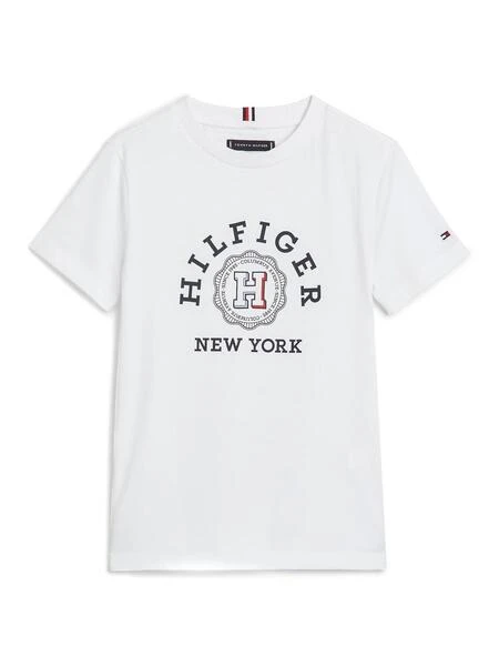 T-shirt Tommy Hilfiger Monotype Blanc Pour Enfant 4 T-shirt Tommy Hilfiger Monotype Blanc Pour Enfant â Image 4