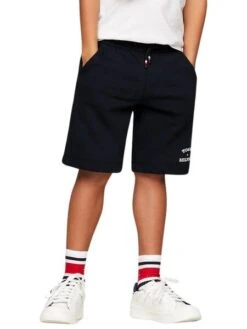Les Bermudes Tommy Hilfiger TH Logo Marine Pour Enfant