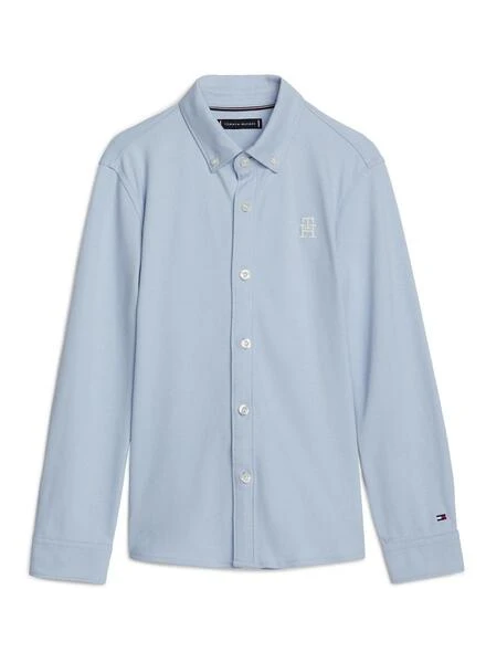 Chemise Tommy Hilfiger Monogramme Bleue Pour Garçon 4 Chemise Tommy Hilfiger Monogramme Bleue Pour Garçon – Image 4