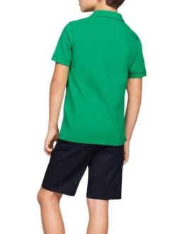 Polo Tommy Hilfiger Flag Vert Pour Enfant -Men's Clothing Soldes Boutique gallery K031859 2