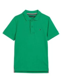Polo Tommy Hilfiger Flag Vert Pour Enfant -Men's Clothing Soldes Boutique gallery K031859 4