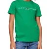 T-shirt Tommy Hilfiger Essential Vert Pour Enfant -Men's Clothing Soldes Boutique gallery K031881 1