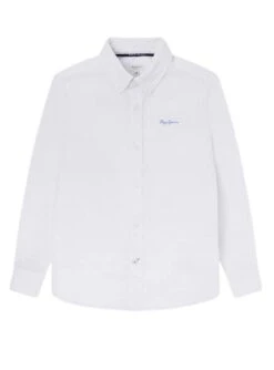 Chemise Pepe Jeans Jayme Blanc Pour Enfant