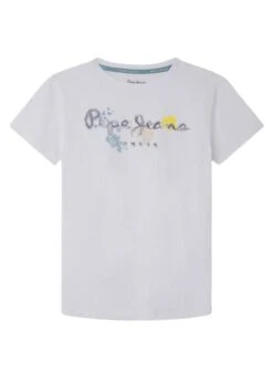 T-shirt Pepe Jeans Redell Blanc Pour Enfant