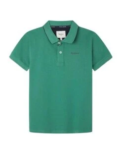 Polo Pepe Jeans New Thor Vert Pour Enfant