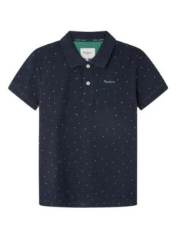 Camisa Polo Pepe Jeans Umer Bleu Marine Pour Enfant
