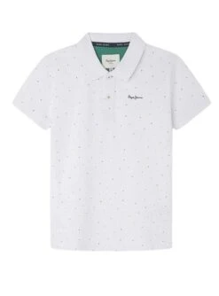 Polo Pepe Jeans Umber Blanc Pour Enfant