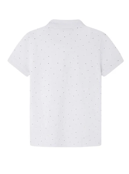 Polo Pepe Jeans Umber Blanc Pour Enfant 2 Polo Pepe Jeans Umber Blanc Pour Enfant – Image 2