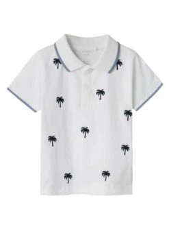 Polo Name It Fumme Palmiers Blanc Pour Enfant