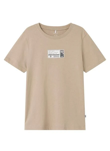 T-shirt Name It Holasse Beige Pour Enfant 1 T-shirt Name It Holasse Beige Pour Enfant