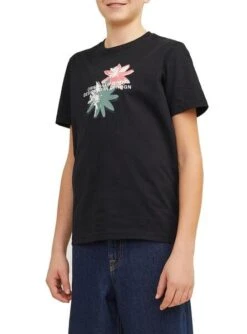 T-shirt Jack And Jones Tampa Noir Pour Enfant