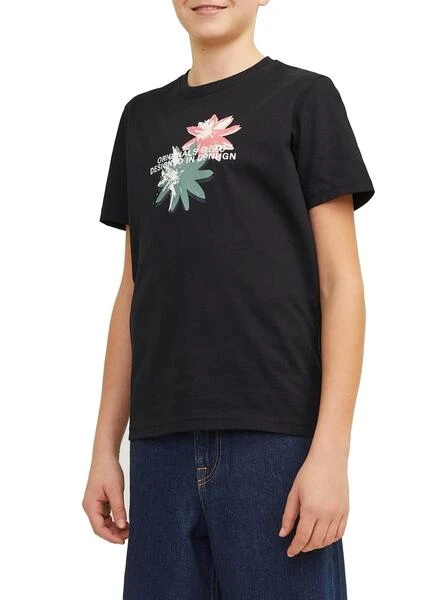 T-shirt Jack And Jones Tampa Noir Pour Enfant 1 T-shirt Jack And Jones Tampa Noir Pour Enfant