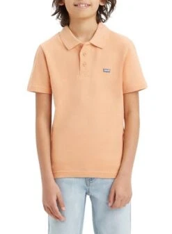 Polo Levis Tape Orange Pour Enfant -Men's Clothing Soldes Boutique gallery K032475 3