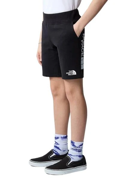 Bermudes The North Face En Coton Noir Pour Enfant. 1 Bermudes The North Face En Coton Noir Pour Enfant.